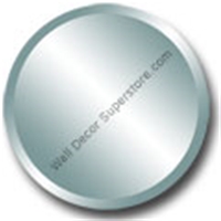 Custom Beveled Round Frameless Wall Mirror